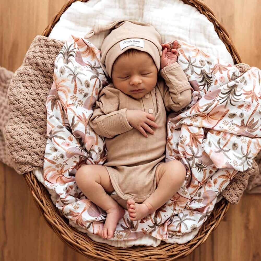 Snuggle Hunny - Pebble Ribbed Organic Knotted Beanie