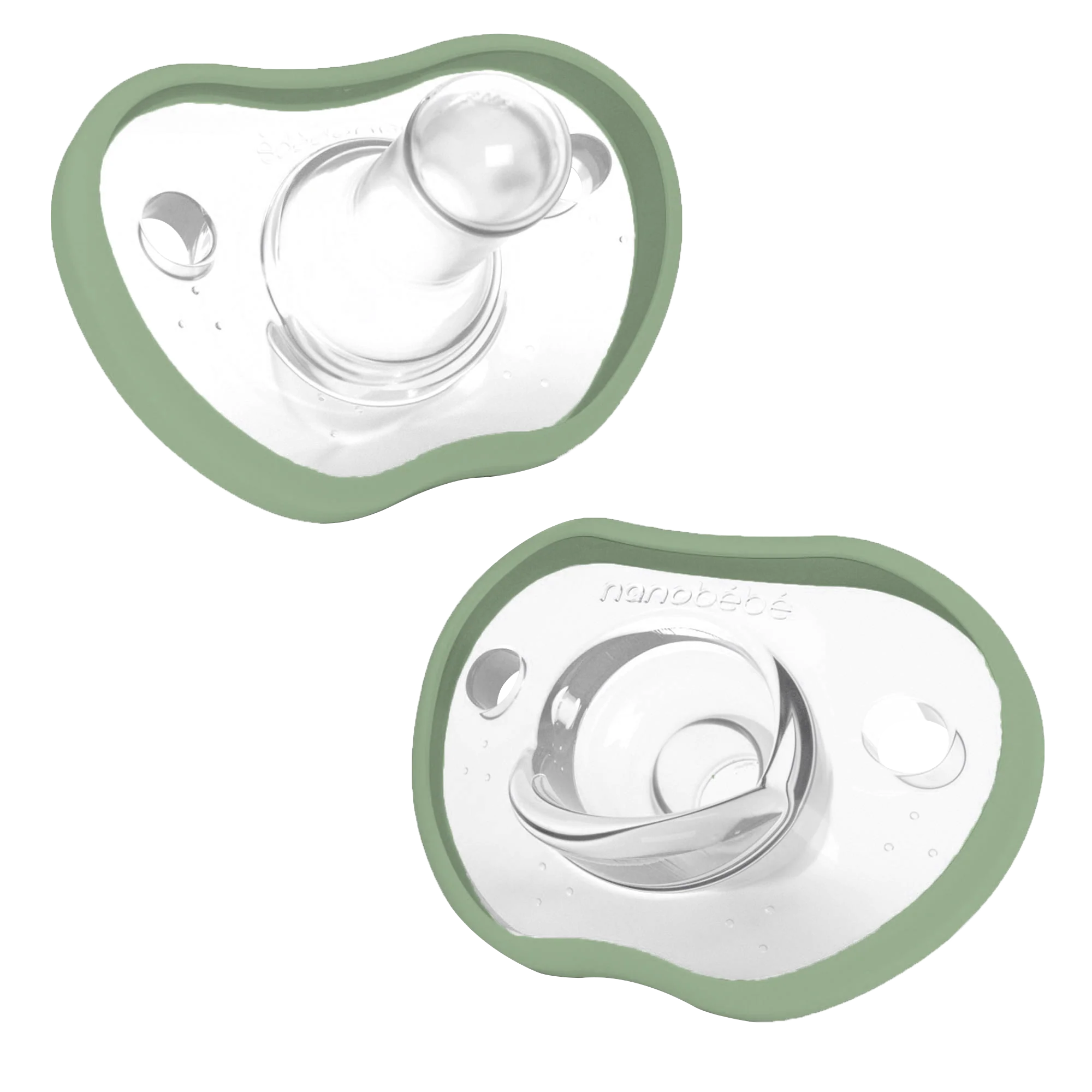 Nanobebe Flexy Pacifier Twin-Pack - Sage