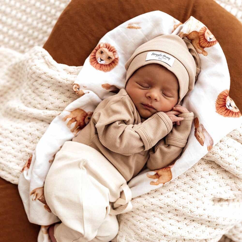 Snuggle Hunny - Pebble Ribbed Organic Knotted Beanie