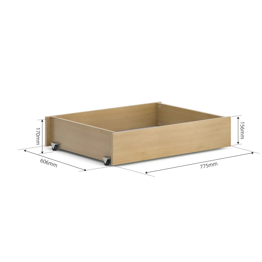 Boori Neat Under Bed Storage Drawer Almond