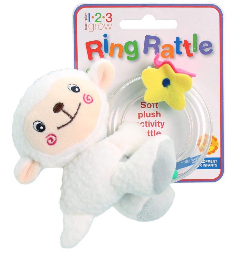 123 Grow Ring Rattle – Lamb