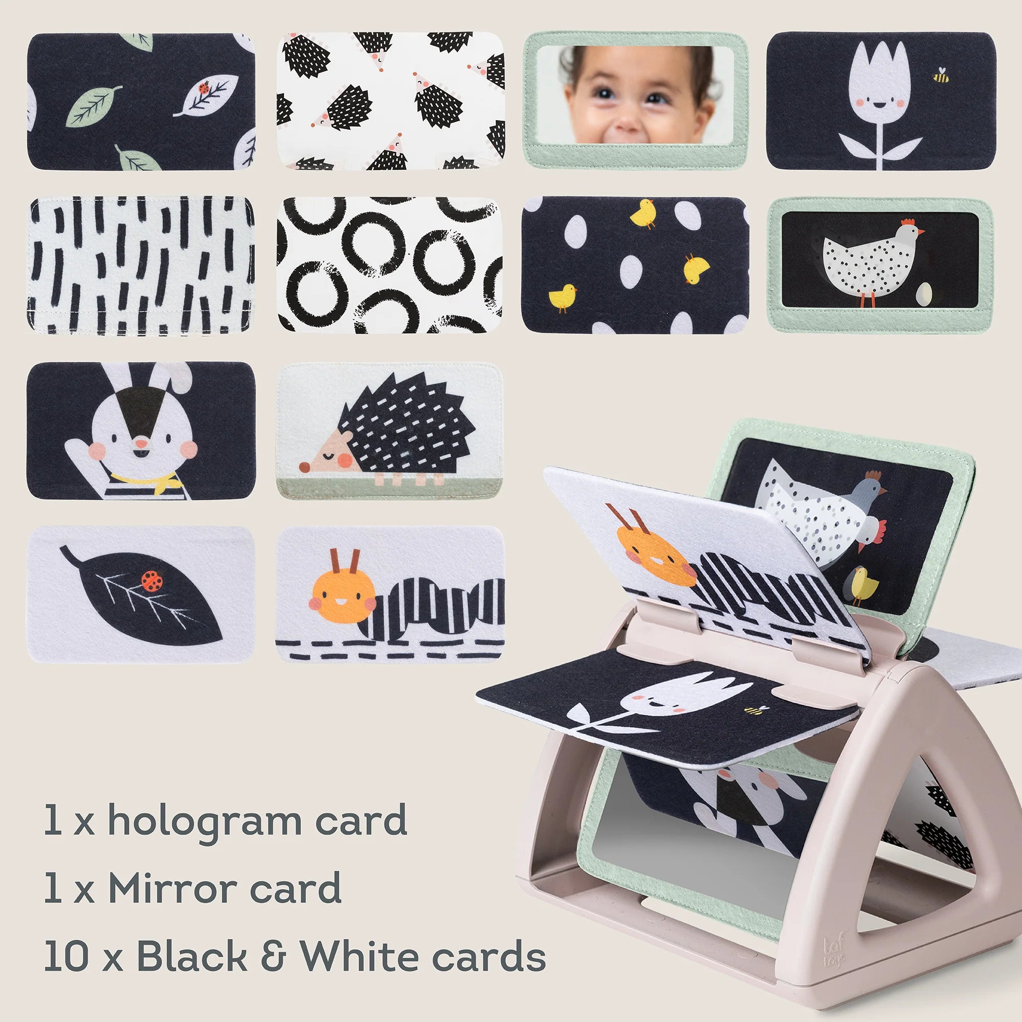 Taf Toys Black & White Spinning Book #13385