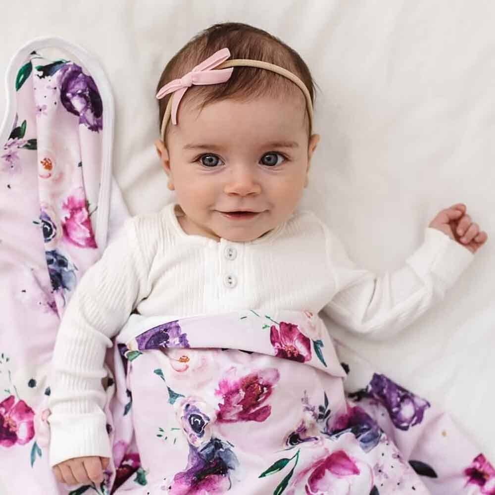 Snuggle Hunny - Rose Pink Velvet Bow