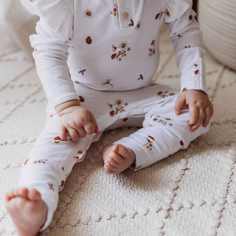 Snuggle Hunny - Ladybug Organic Growsuit