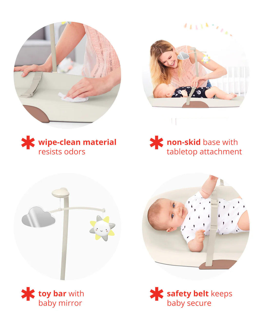 Skip Hop Wipe Clean Changing Pad - OAT