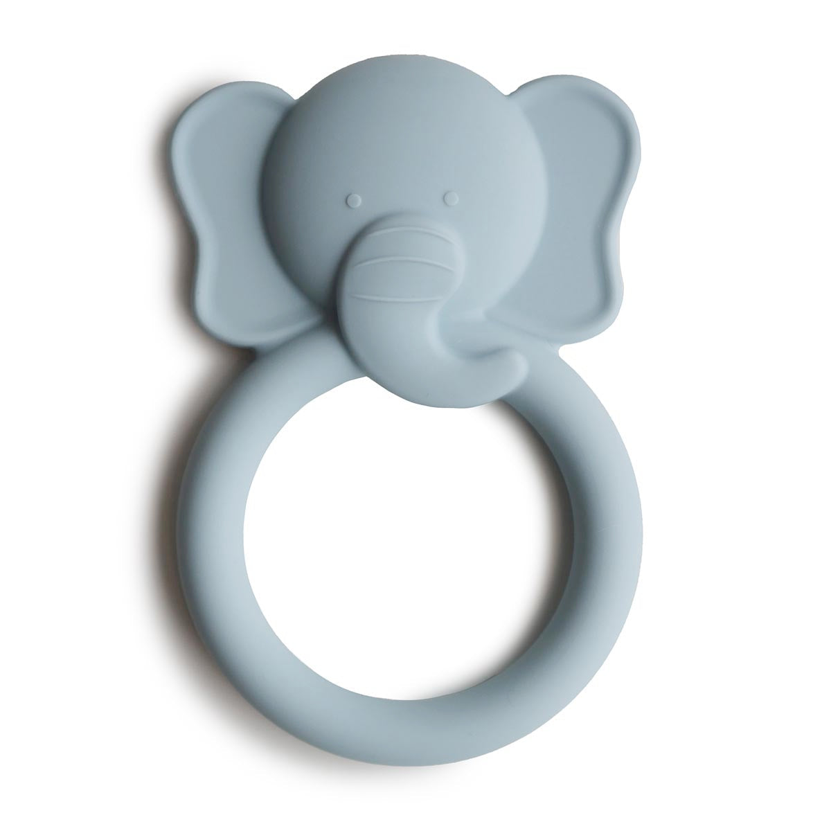 Mushie Elephant Teether-Pale Blue - Tiny Tots Baby Store