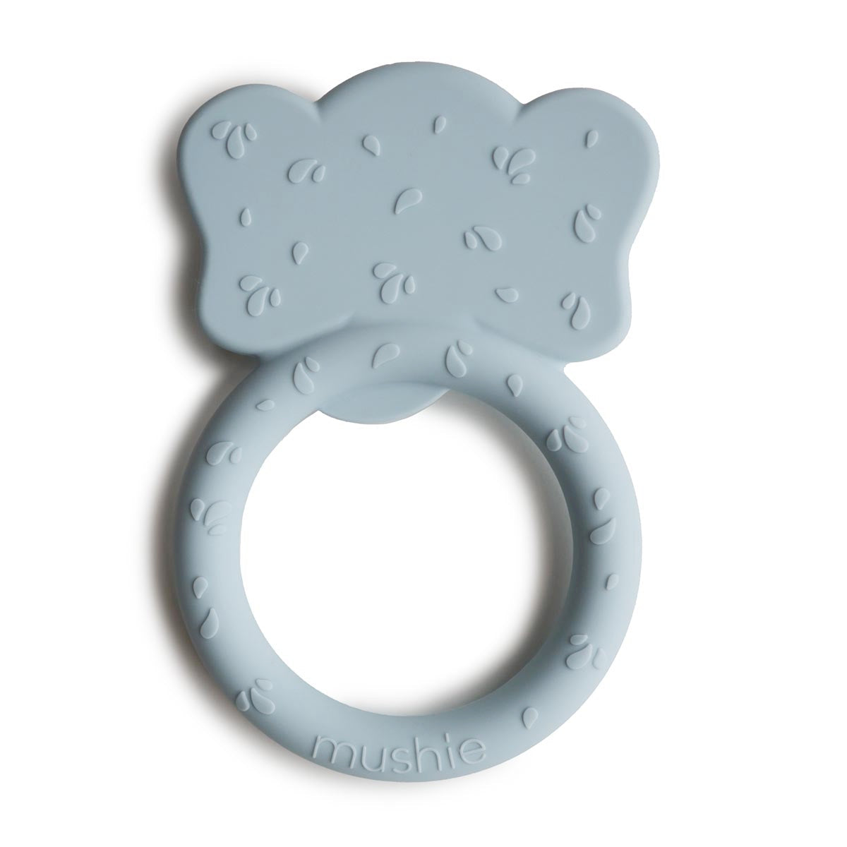 Mushie Elephant Teether-Pale Blue - Tiny Tots Baby Store