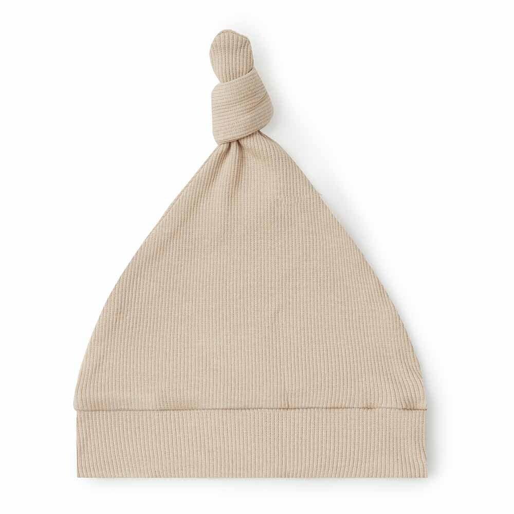 Snuggle Hunny - Pebble Ribbed Organic Knotted Beanie