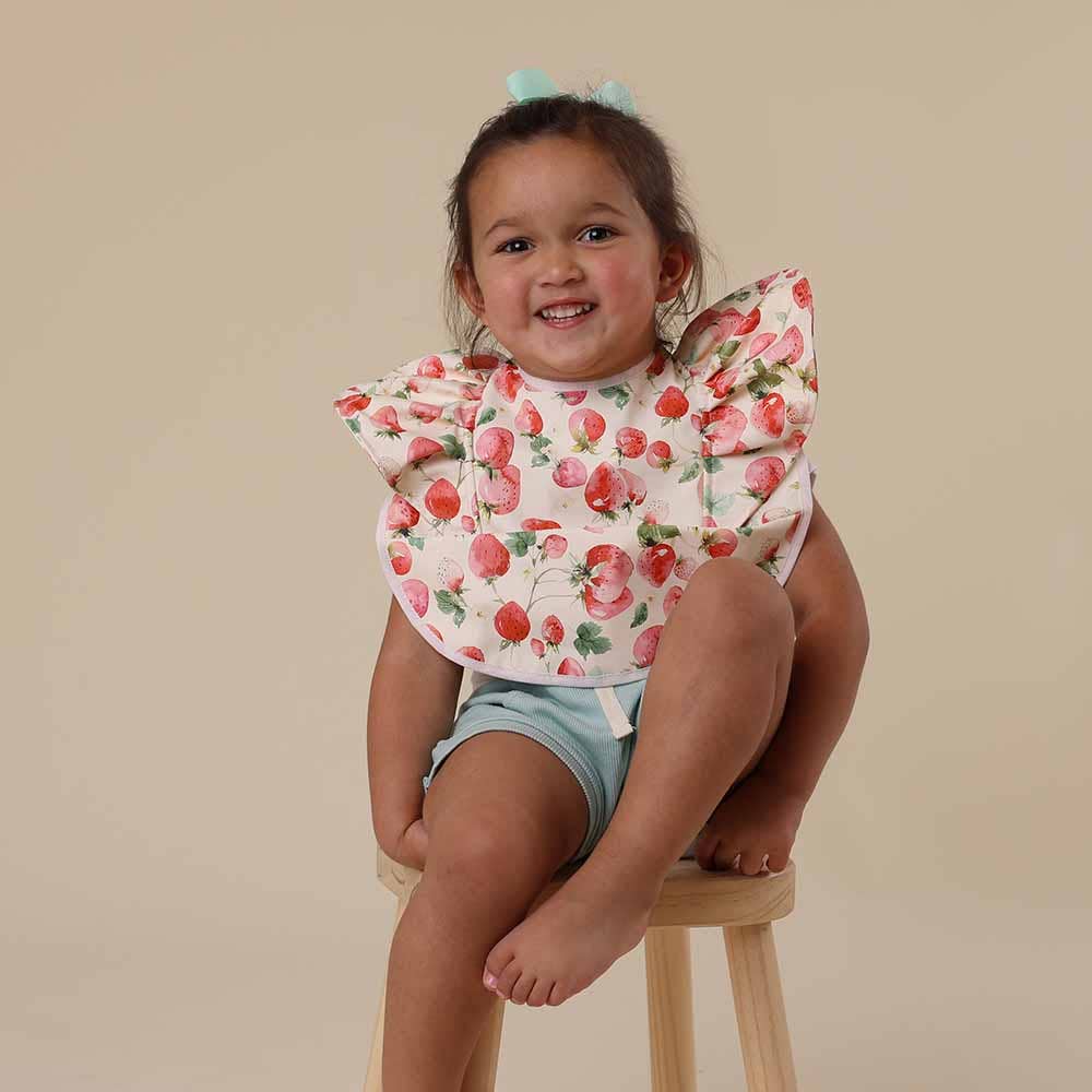 Snuggle Hunny - Strawberry Frill Snuggle Bib