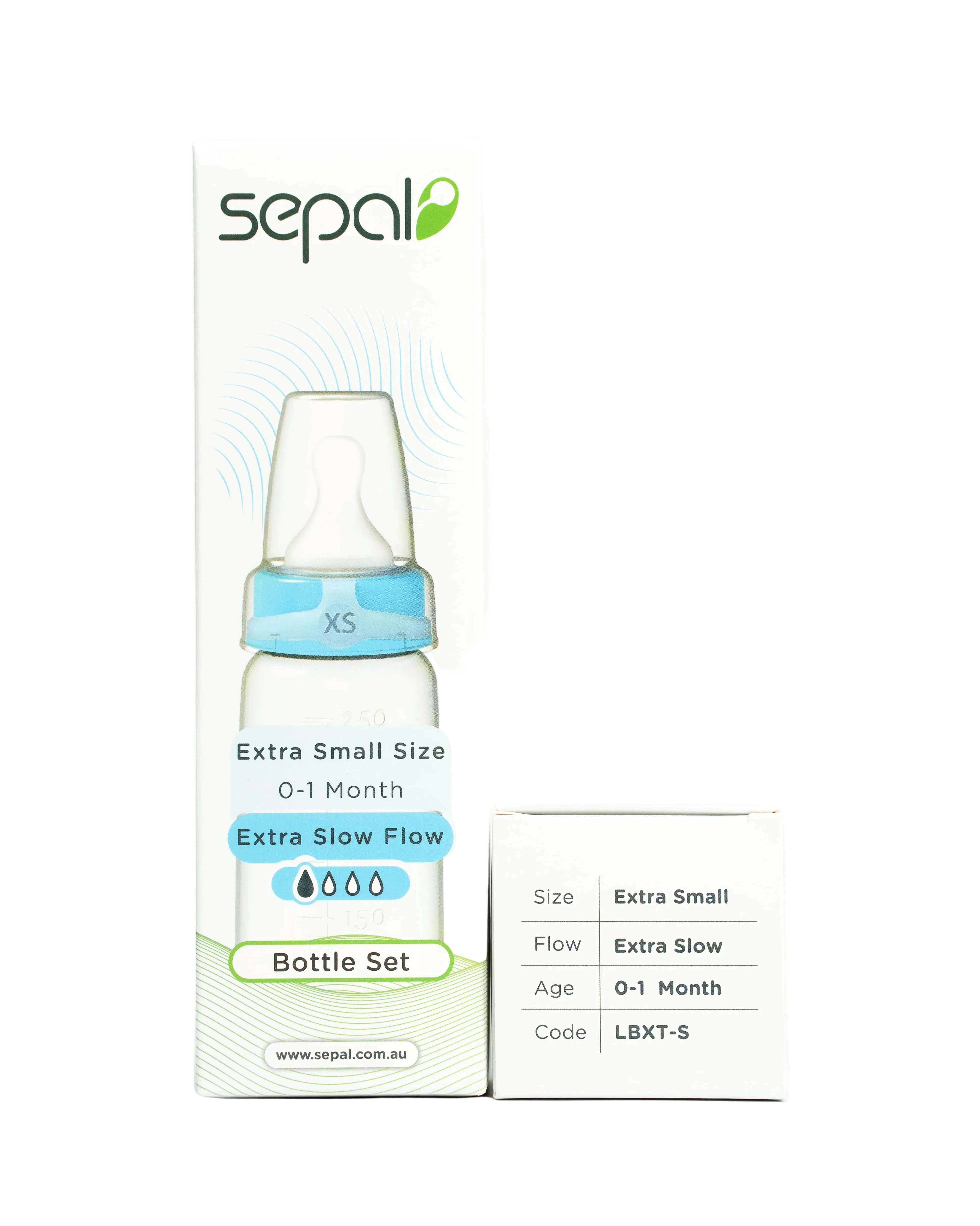 Sepal 250ml Bottle Set | Extra Small Teat | Extra Slow Flow