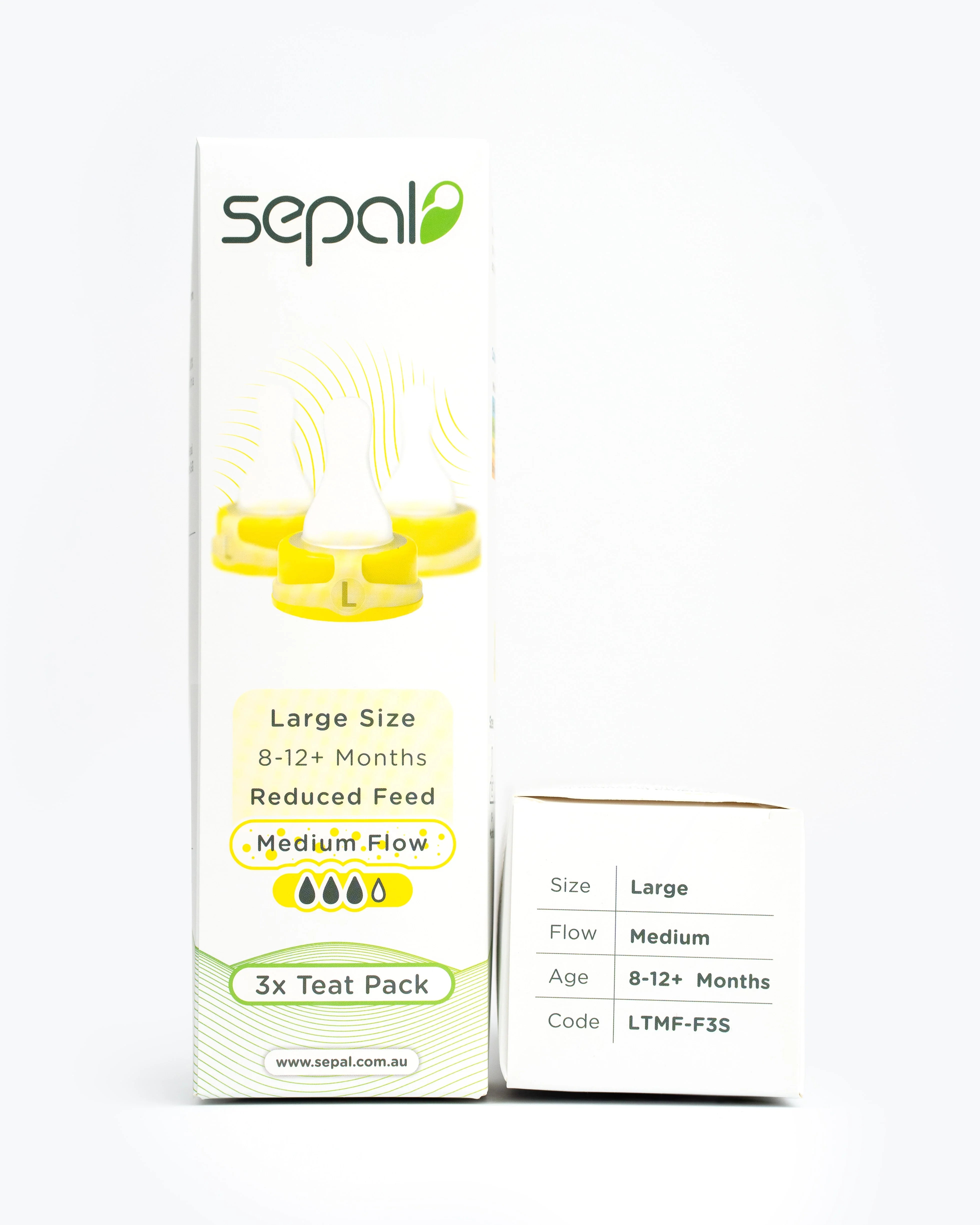 Sepal 3 Pack Teats | Large Teat | Medium Flow