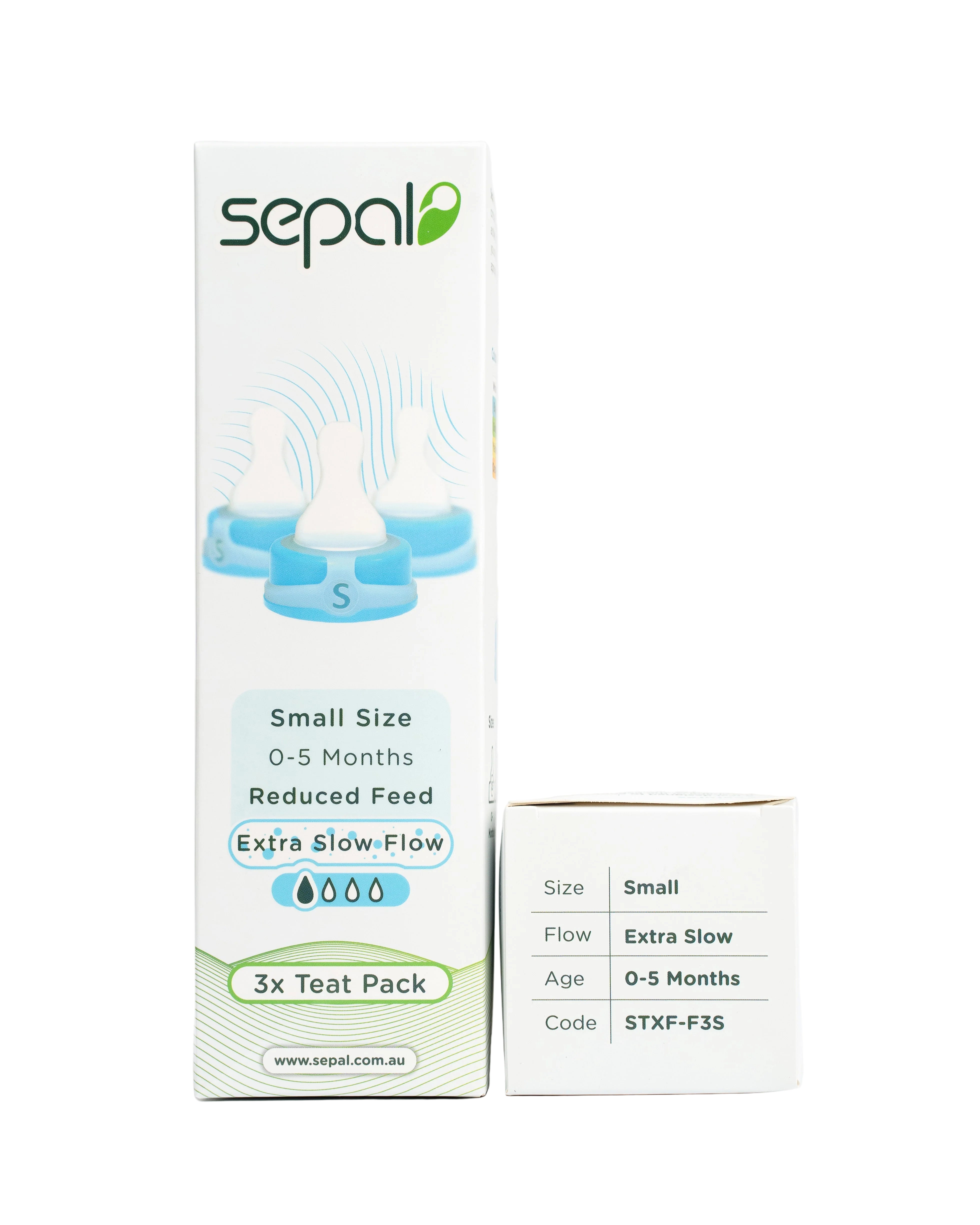 Sepal 3 Pack Teats | Small Teat | Extra Slow Flow