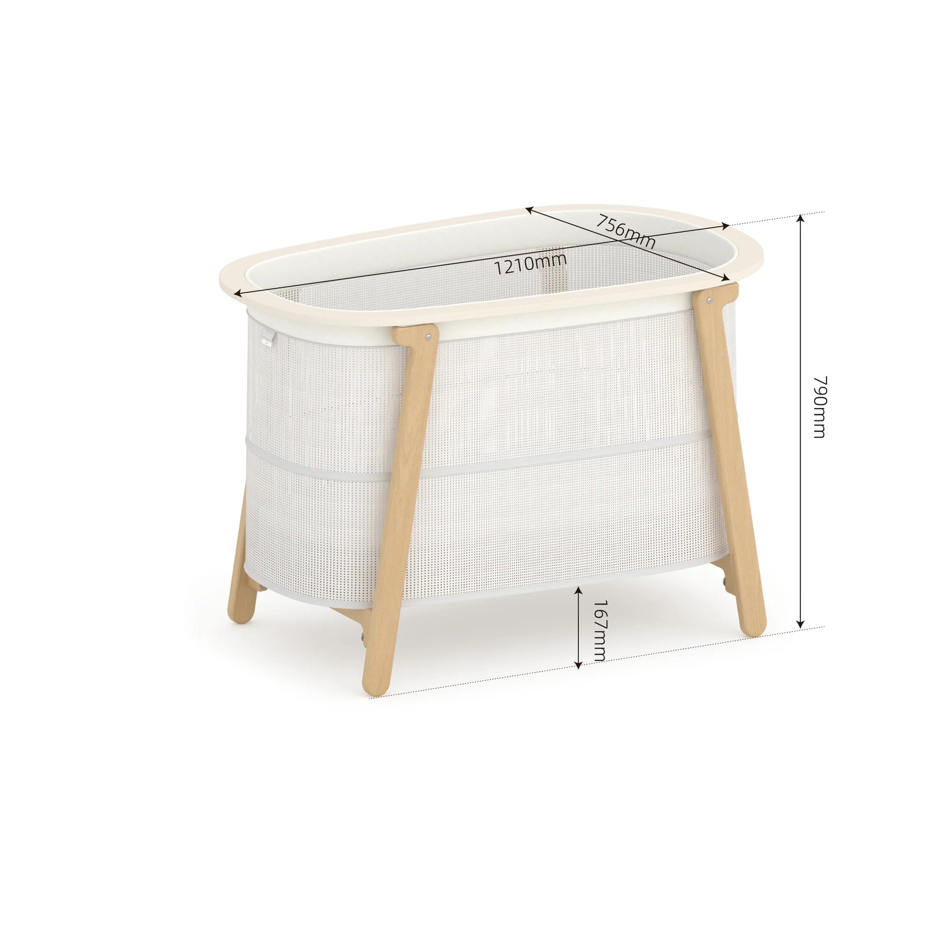 Boori Nest Easy-store Compact Cot (Airflow Mattress included)