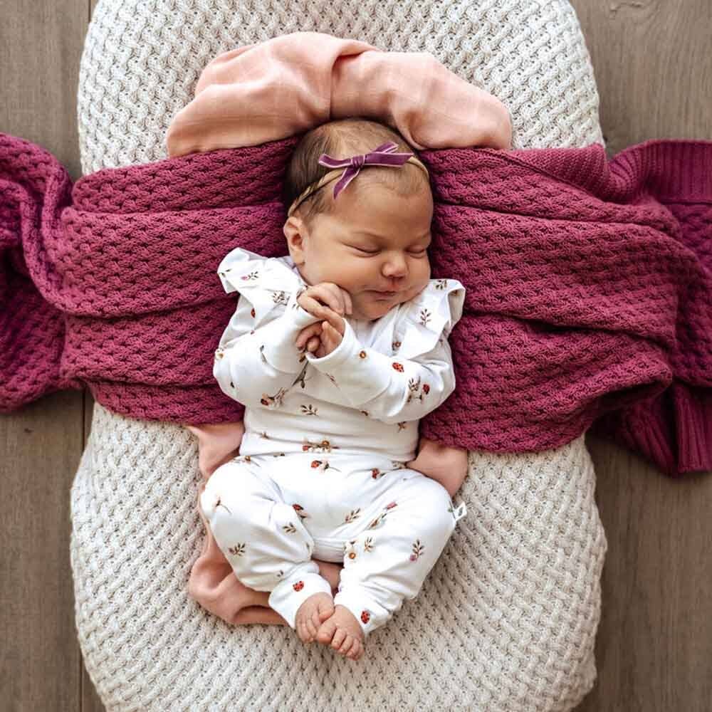 Snuggle Hunny - Ladybug Organic Growsuit