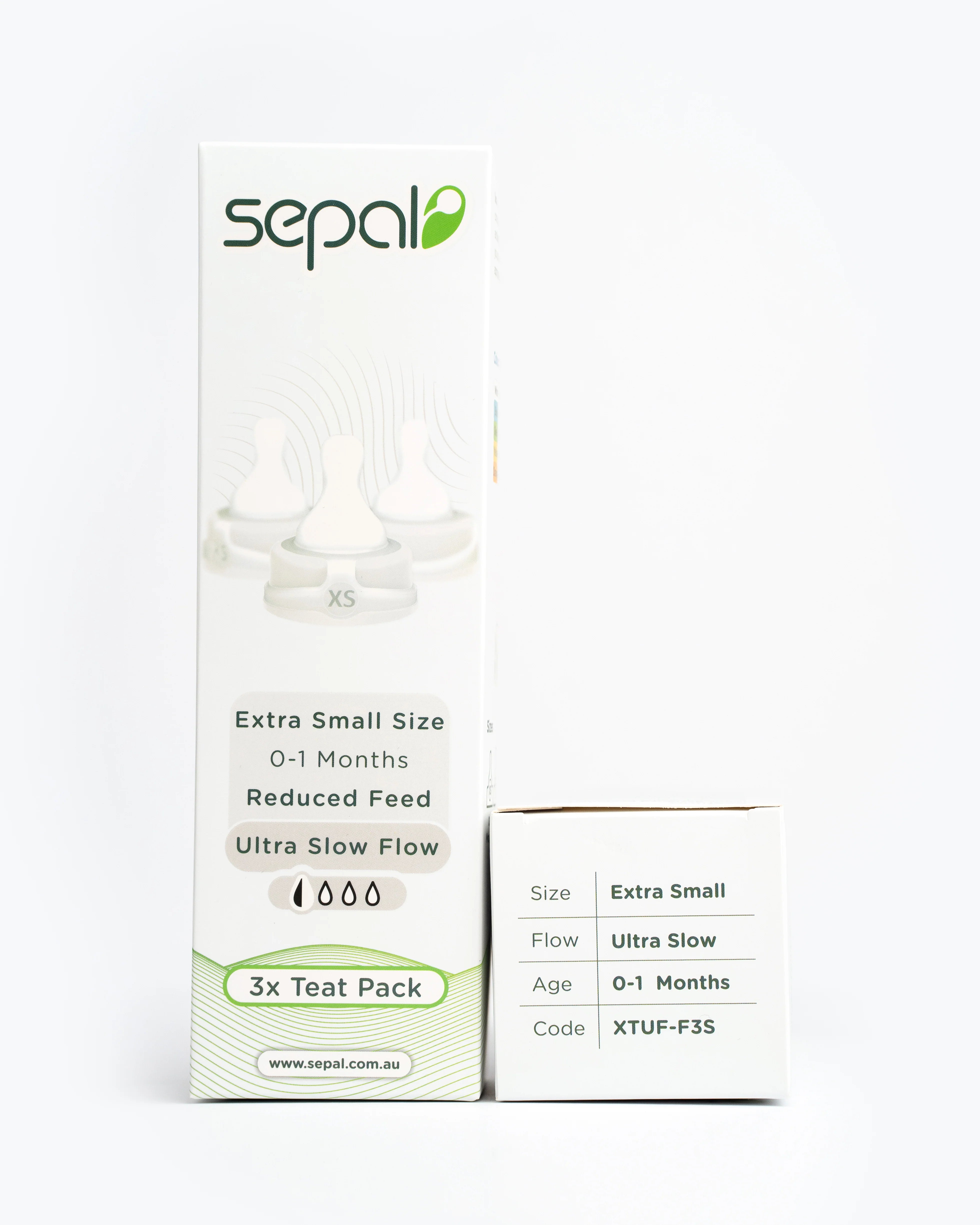 Sepal 3 Pack Teats | Extra Small Teat | Ultra Slow Flow