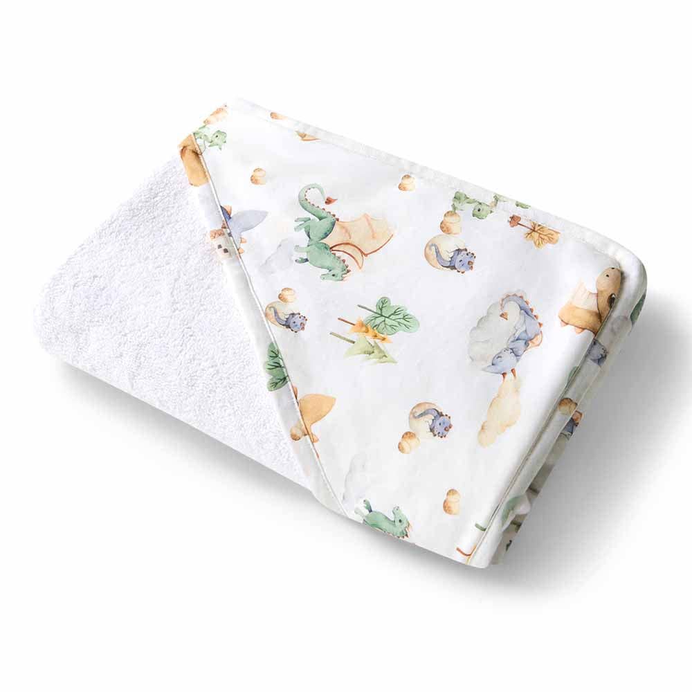 Snuggle Hunny - Dragon Organic Hooded Baby Towel