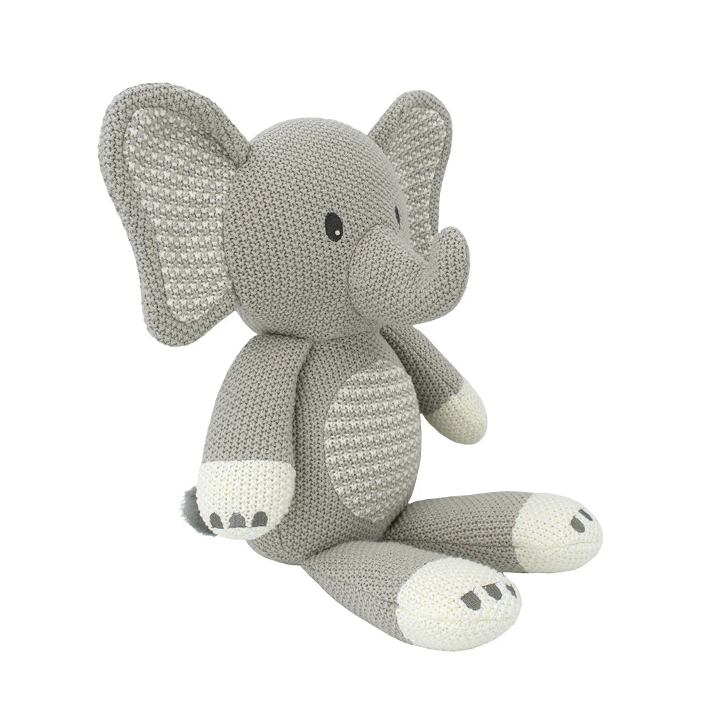 Living Textiles Knitted Toy - Mason the Elephant