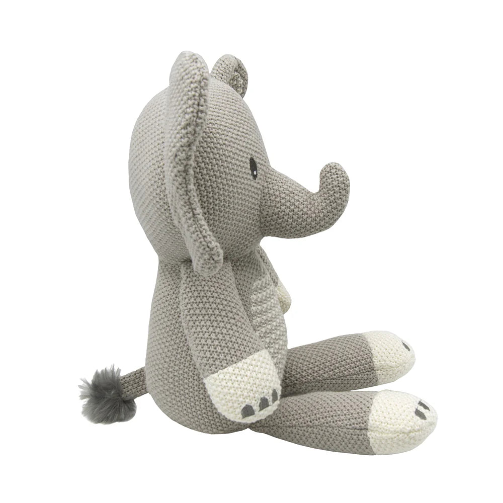 Living Textiles Knitted Toy - Mason the Elephant