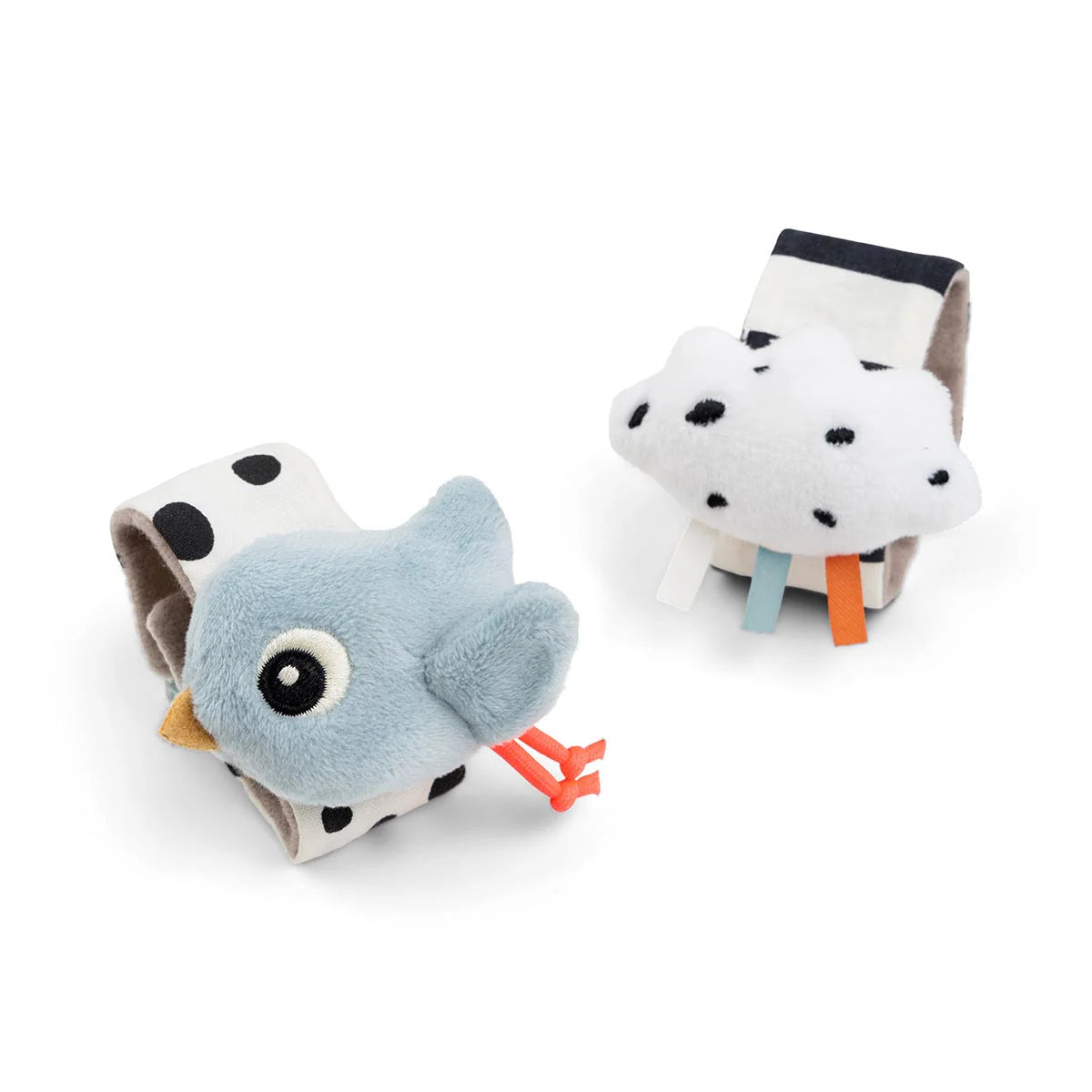 Done by Deer Wrist Rattle 2 Piece Set BLUE - Tiny Tots Baby Store