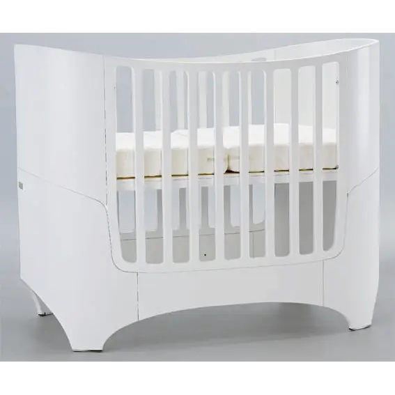 White modern baby crib from Leander Classic Cot for a sleek nursery look