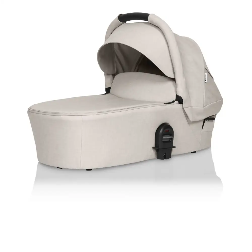 Beige baby carriage bassinet from Britax Mini Bassinet for comfy baby strollers fun