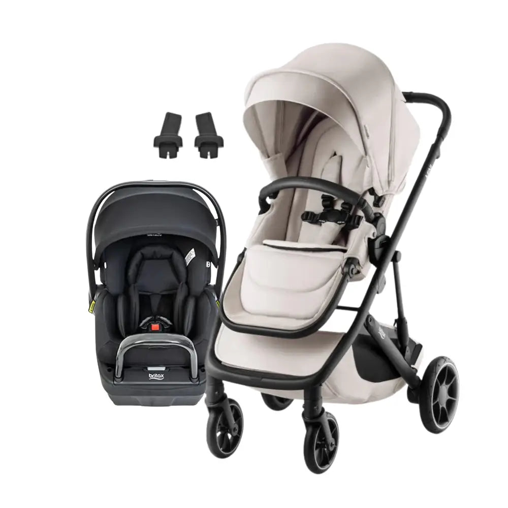 Convertible stroller and car seat travel system with Britax Mini Stroller and BPod Lite for baby strollers