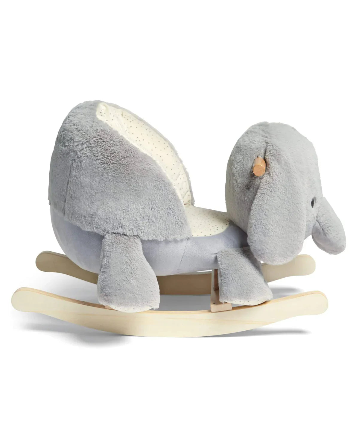 Gray plush papas rocking elephant toy from Mamas & Papas Rocking Elephant Ellery