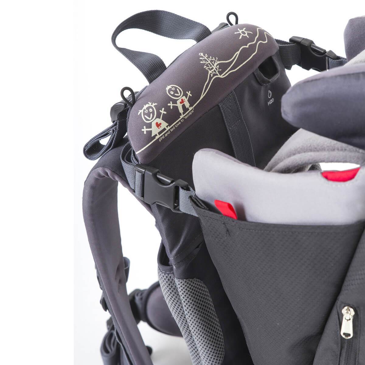 Child carrier backpack from Phil&Teds Escape for comfy baby strollers adventures