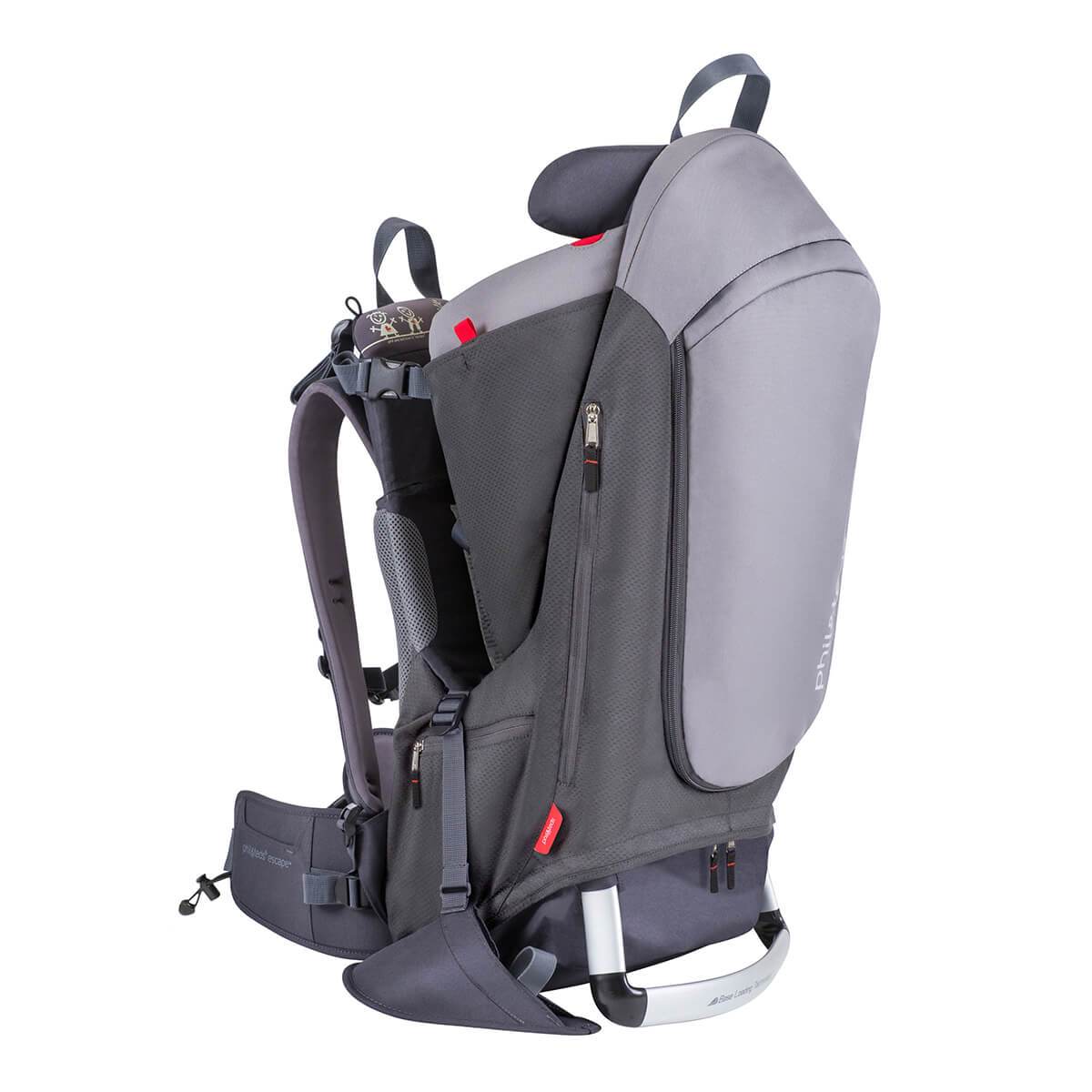 Gray child carrier backpack for Phil&Teds Escape carrier, perfect with Toshi Baby Romper