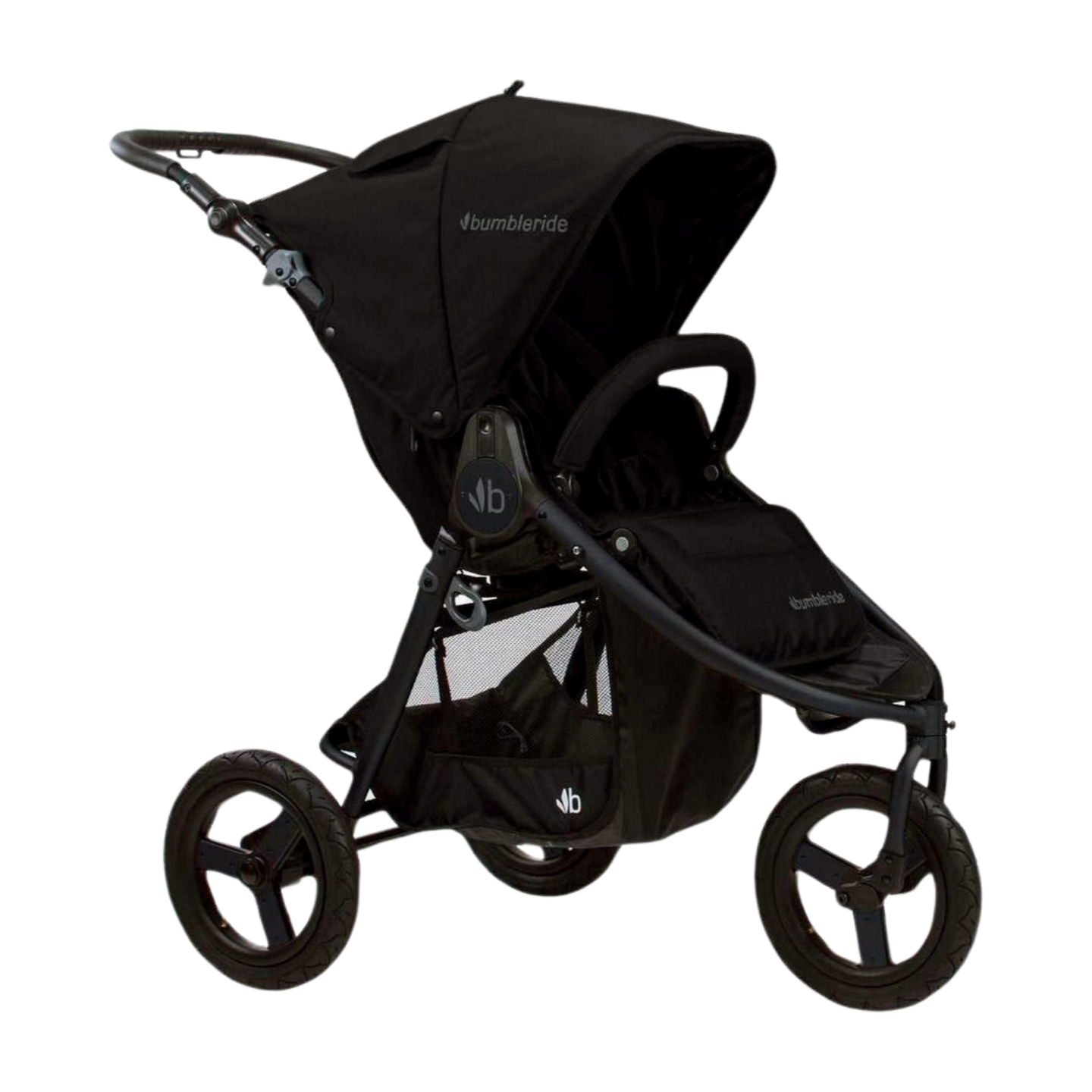 Black three-wheeled stroller perfect for Bumbleride Indie Stroller and Odyssey Wagon Wheels