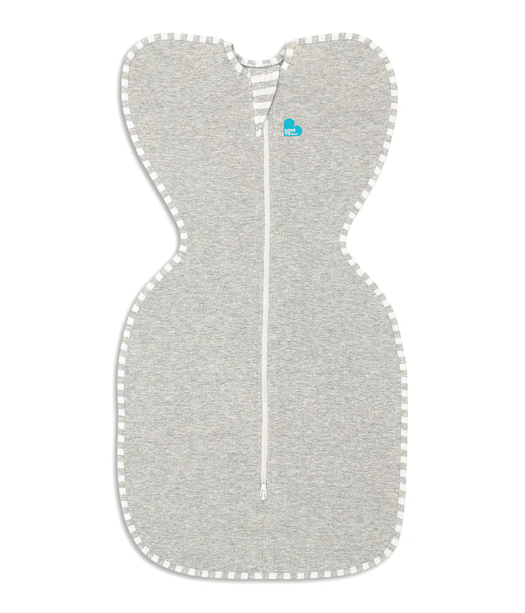 Gray Love To Dream Swaddle Up 1.0TOG with arms up™ for toshi baby and baby strollers