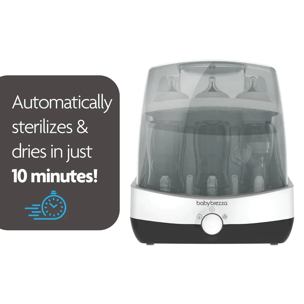 Baby Brezza bottle washer and sterilizer for formula pro advanced, perfect with baby strollers