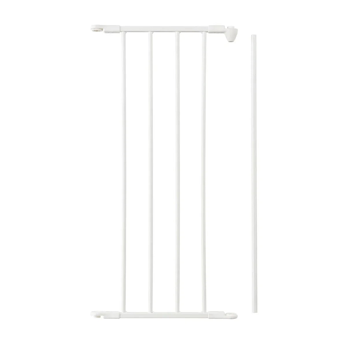 White metal Babydan Flex Configure extension for Toshi Baby extra large pre-bundled setups