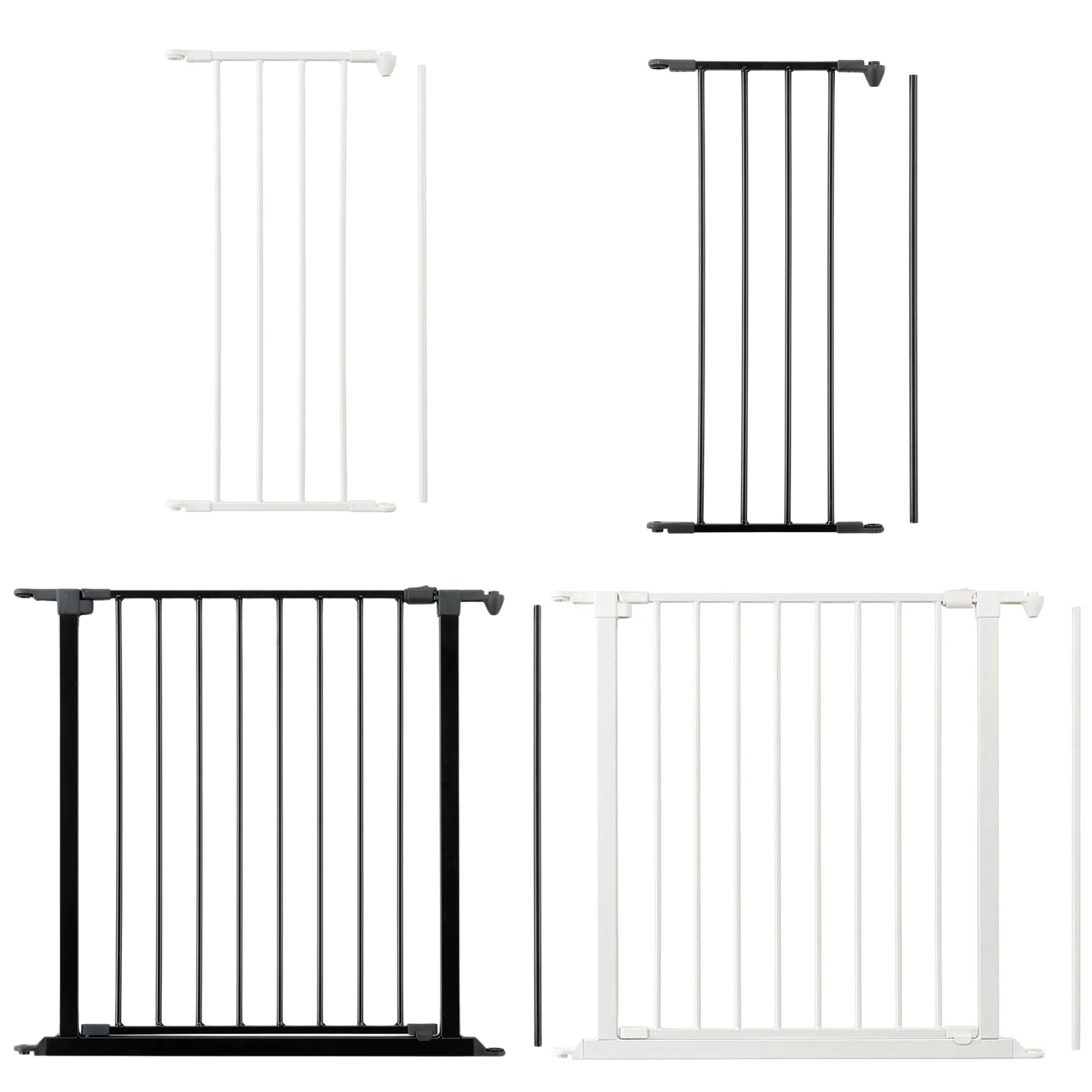 Four BabyDan Flex Configure extra large pre-bundled baby safety gates for Toshi Baby