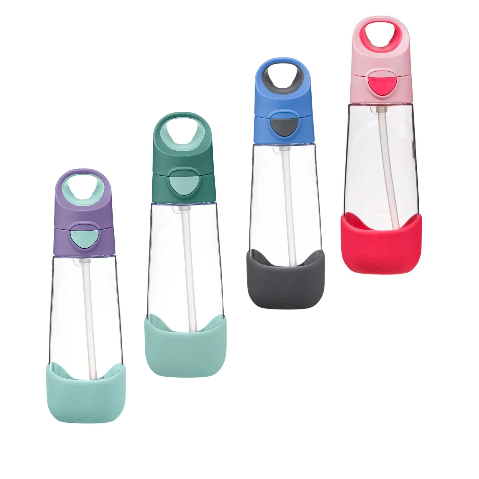 Colorful Bbox Tritan drink bottles with straws for kids, perfect for on-the-go bottles