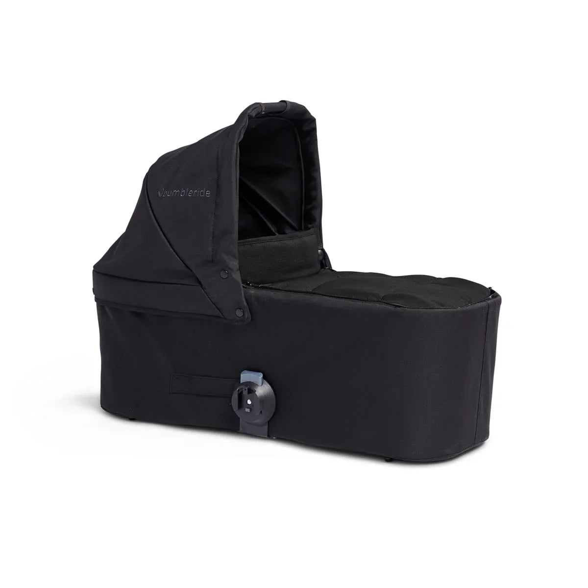 Black baby carriage bassinet for Bumbleride Indie Twin with Odyssey wagon wheels and baby strollers style