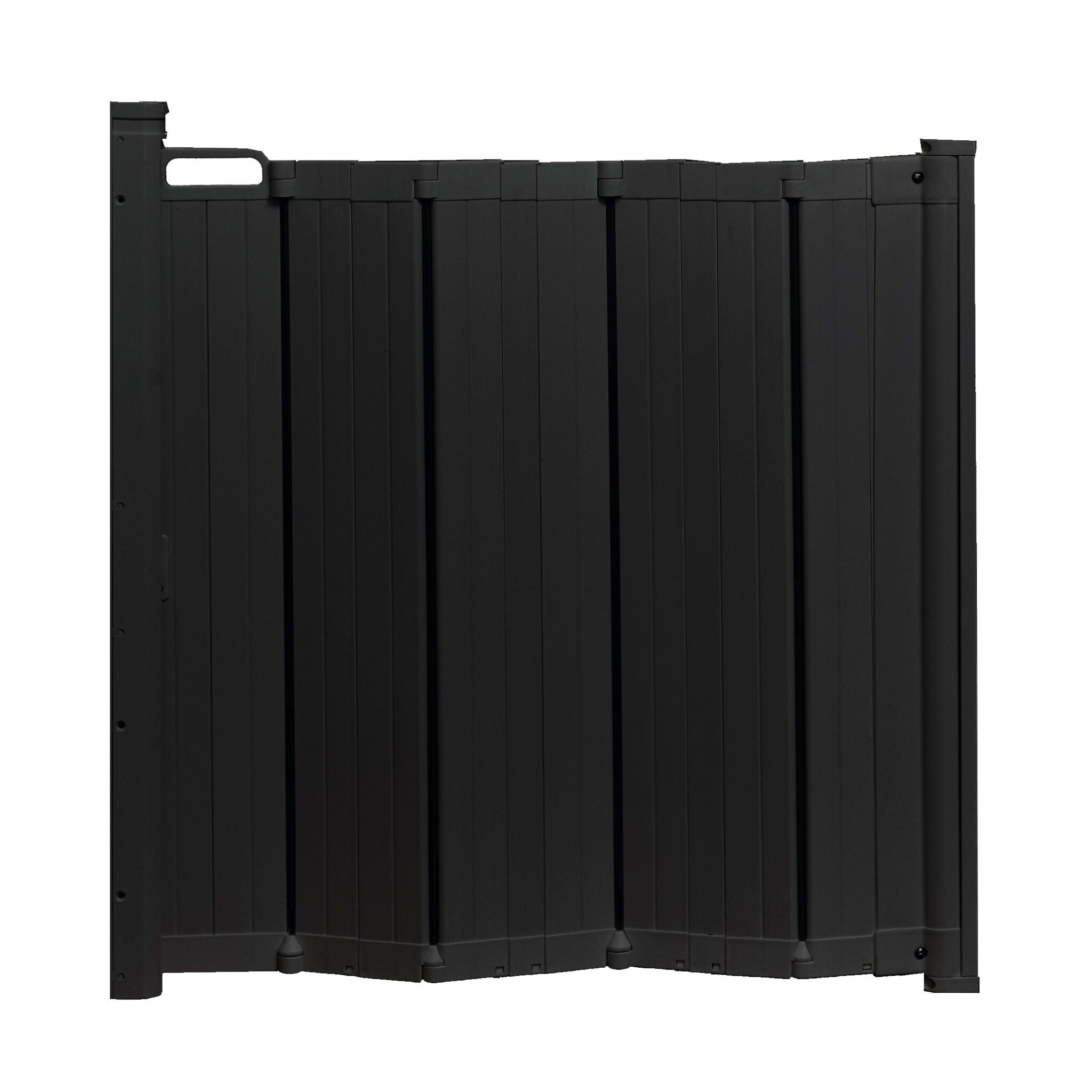 Black folding safety gate from BabyDan Guard Me Gate Black, perfect retractable baby gate