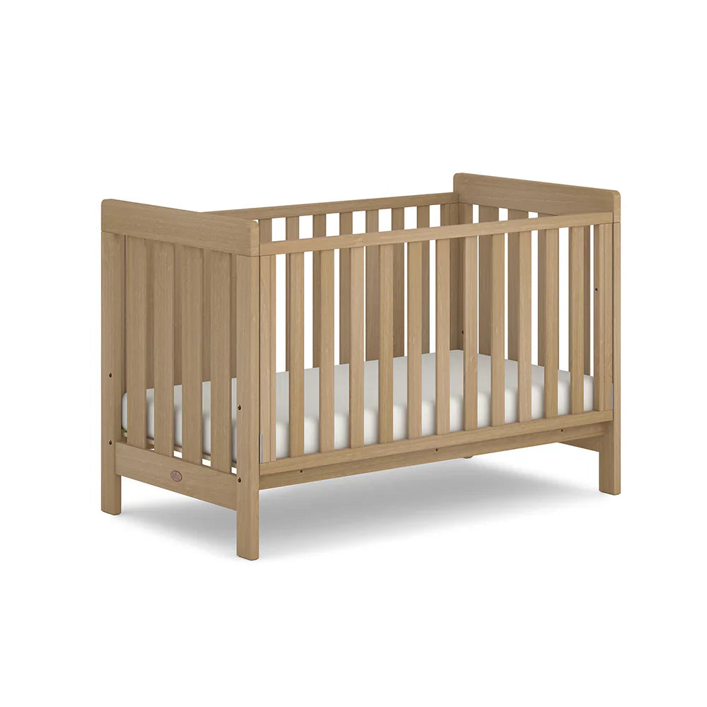 Wooden boori daintree baby cot with mattress, sustainably sourced Australian wood