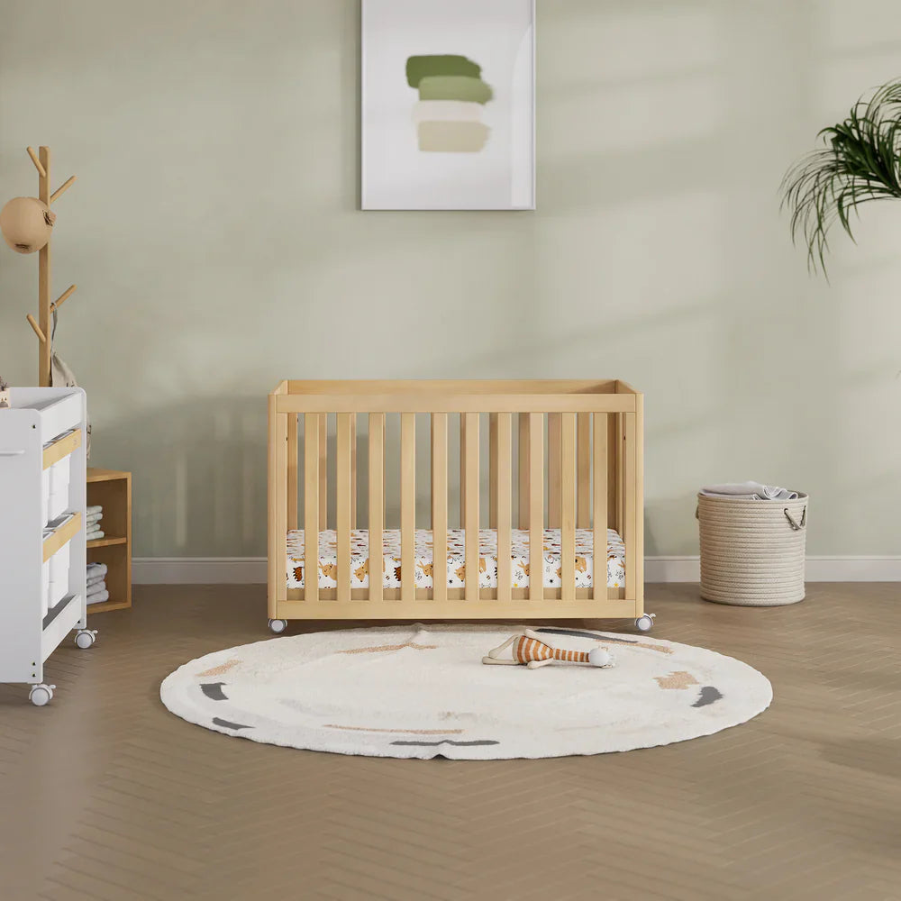 Wooden baby crib from Boori Turin Compact Cot with pocket spring mattress