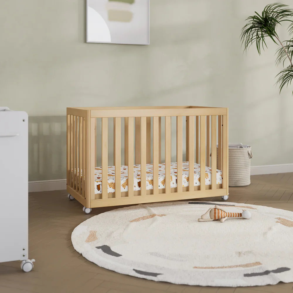 Wooden baby crib from Boori Turin Compact Cot with pocket spring mattress for comfy sleep