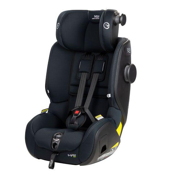 Black child car seat with adjustable crotch buckle for Britax Safe-n-Sound b-grow ClickTight TEX