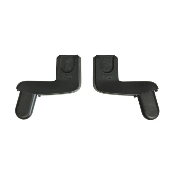 Black stroller adapters for SNS Cosy Lux and Britax One2 baby capsules