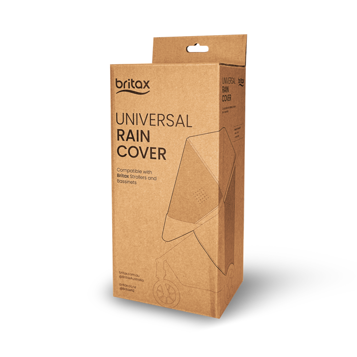 Britax Universal Rain Cover box for premium stroller rain protection, perfect for toshi baby gear