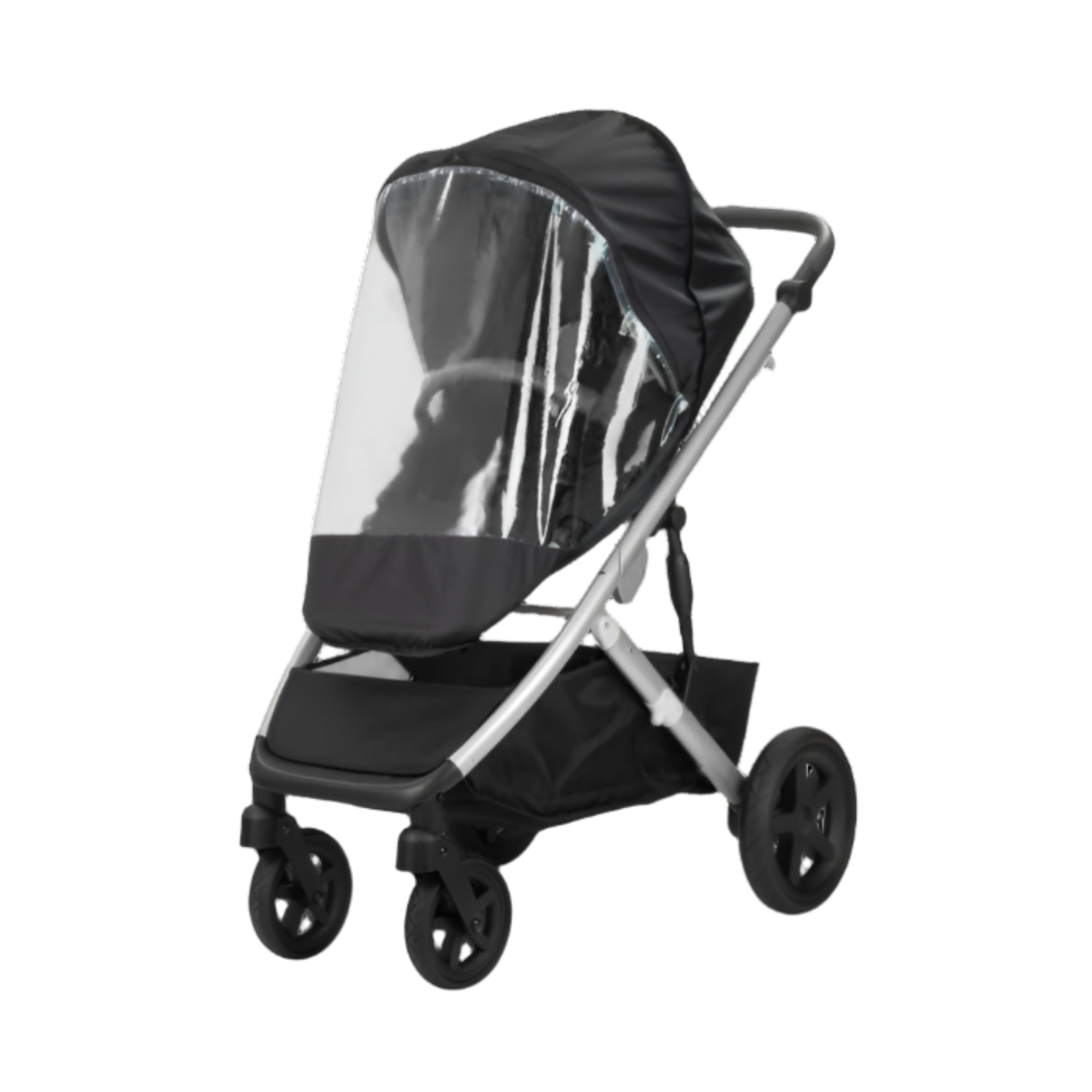 Black stroller with rain cover for toshi baby from Britax Universal Rain Cover, premium stroller rain gear
