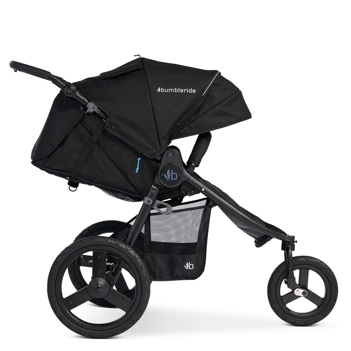 Black jogging stroller in Bumbleride Speed Stroller, perfect for baby strollers fans
