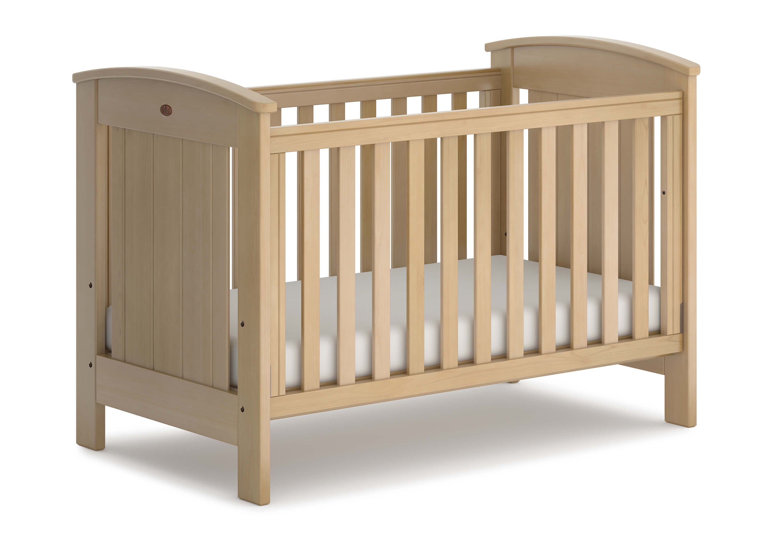Wooden casa baby cot with mattress, dropside cot and baby bed for comfy sleep