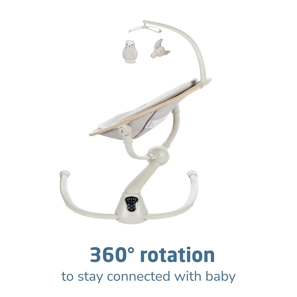 Baby swing with mobile featuring cassia swing odyssey, perfect for toshi baby romper and baby strollers