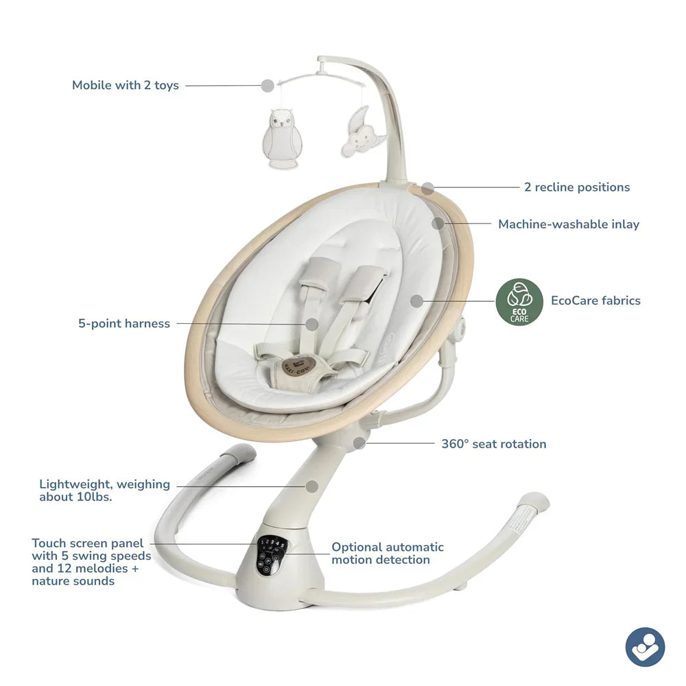 Baby swing with mobile and features for Maxi Cosi Cassia Swing Odyssey preorder