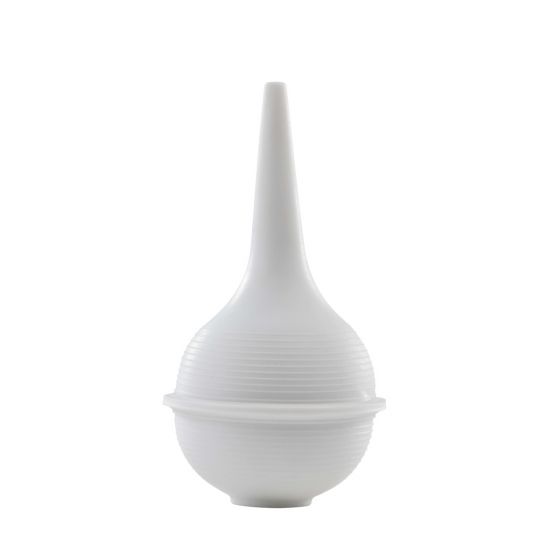 White rubber bulb syringe for Mothers Choice Nasal Aspirator to gently remove excess mucus