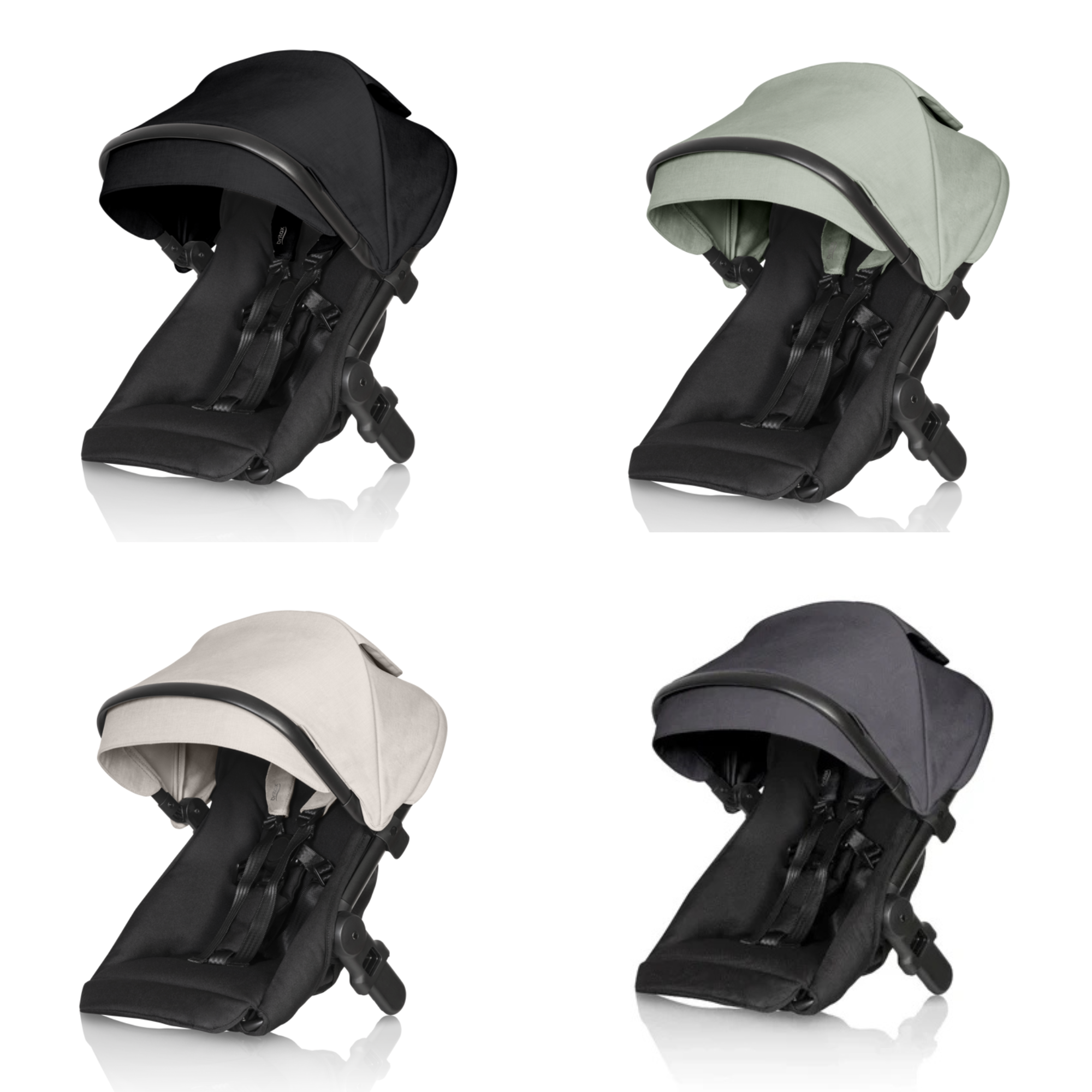 Convertible stroller seat in various colors for Britax One2 Second Seat, perfect with Baby Stroller Eva